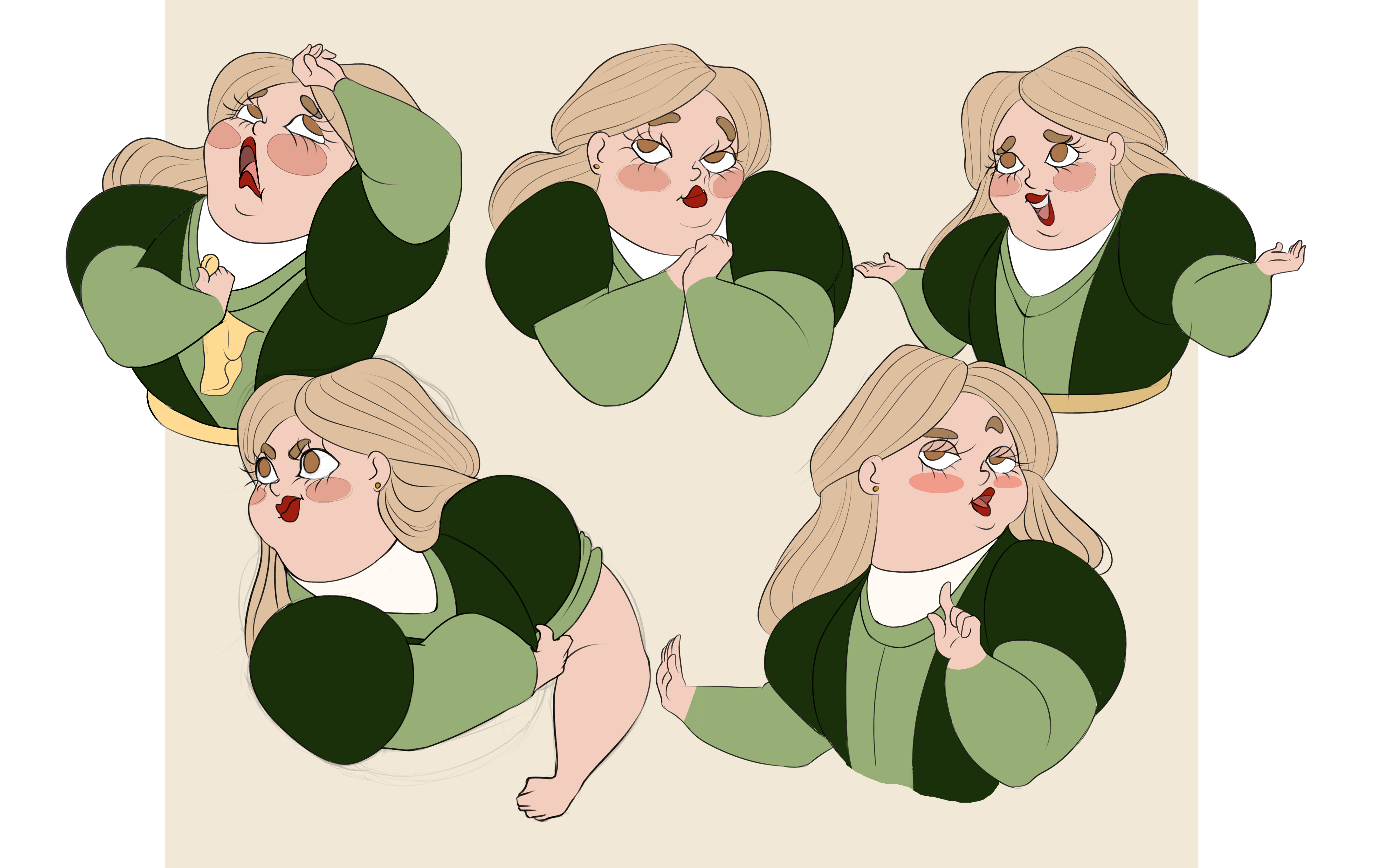 princess expression sheet